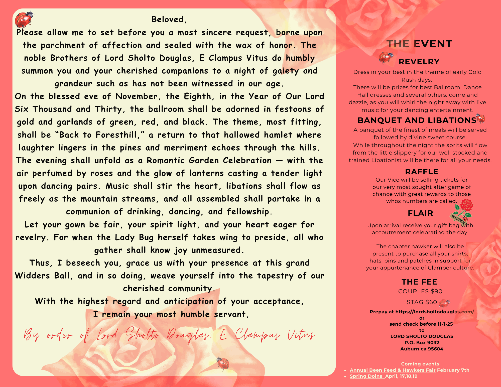 Widders Ball Flyer Page 2